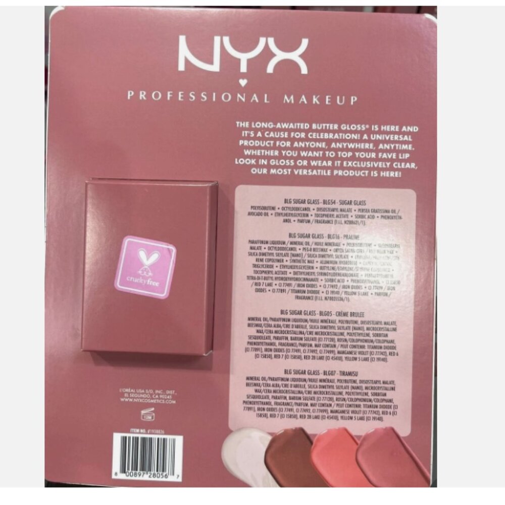 NYX Butter Lip Gloss Kit 4-Pack - Picture 3 of 4